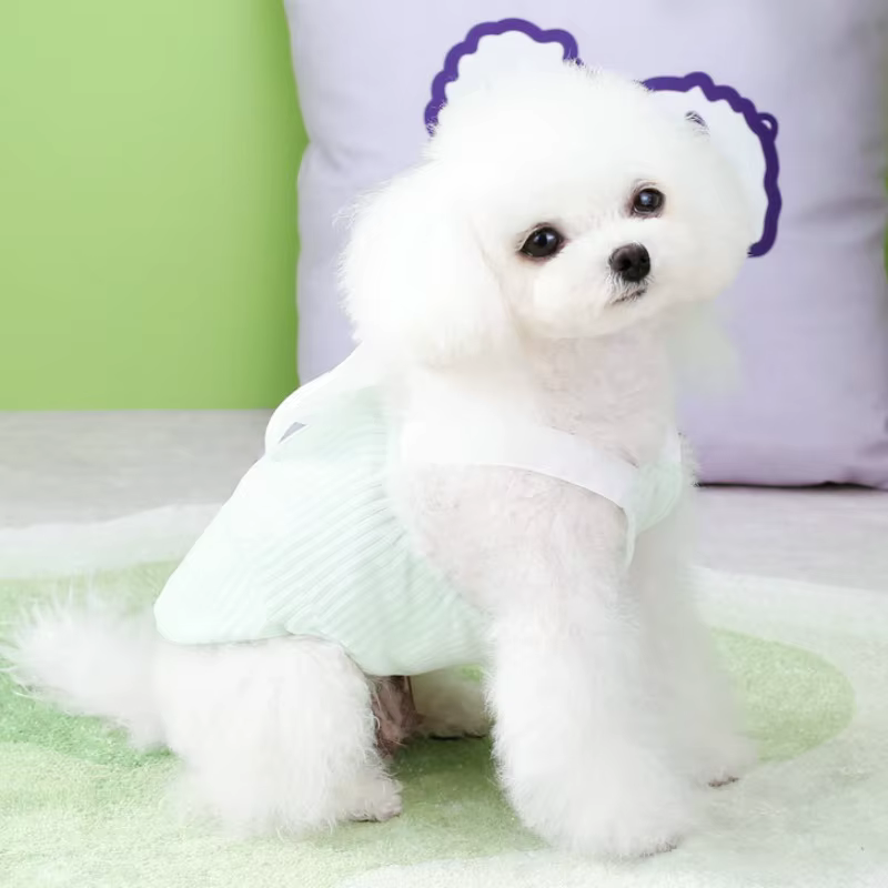 Vestido de verano con lazo para perros y gatos pequeños - imagen 4