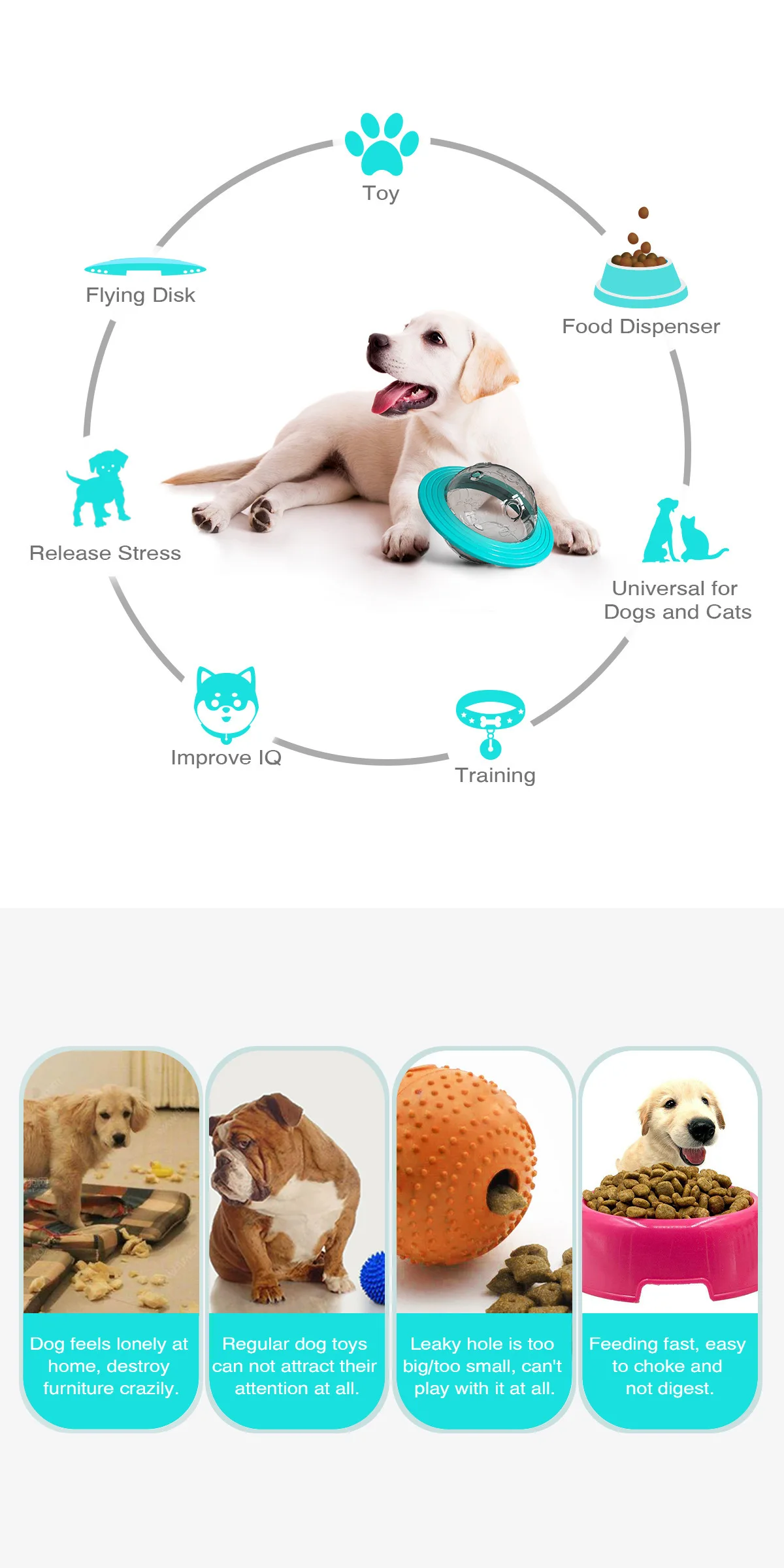 Juguete masticable duradero para perros