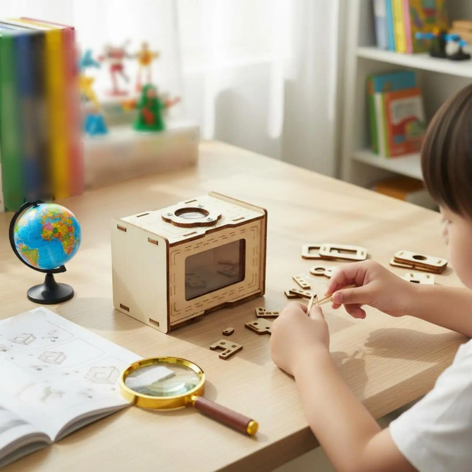 Kit de experimentos de física en madera para niños - imagen 5