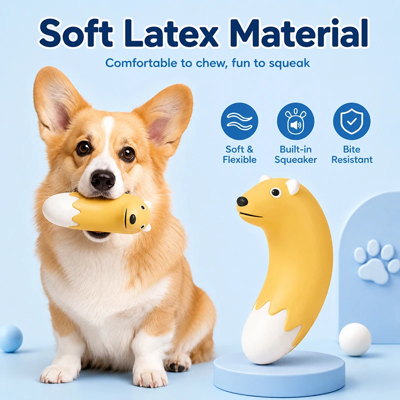 Juguete de látex resistente a mordidas para perros interactivo - imagen 2