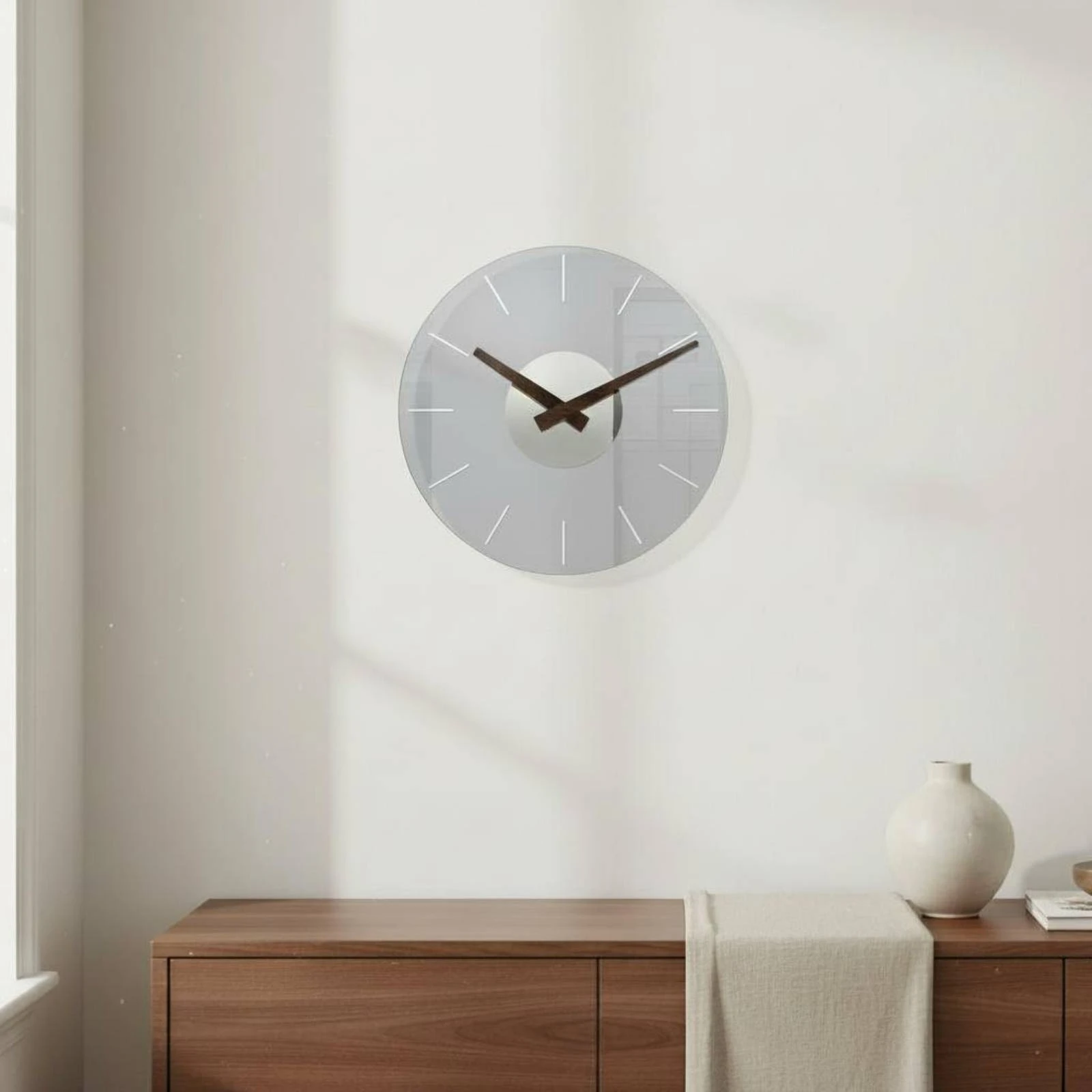 Reloj de pared con manecillas en madera para gatos y perros - imagen 4