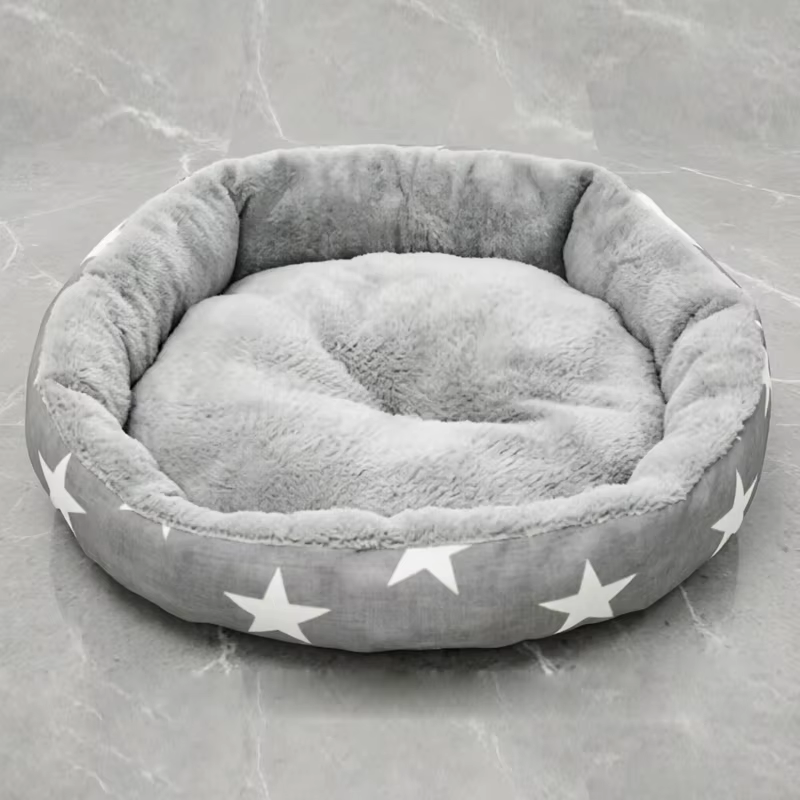 Cama nido para perros y gatos, lavable con base antideslizante