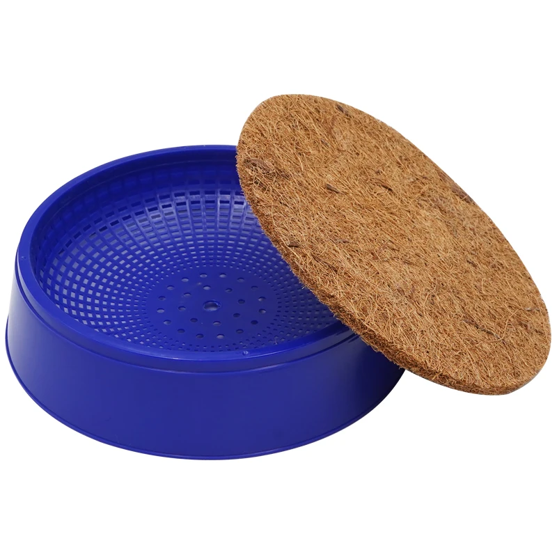 Detalle de la esterilla de hierba