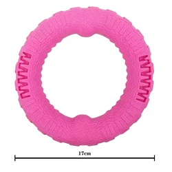 Anillo mordedor resistente para perros y cachorros – Juguete de tracción