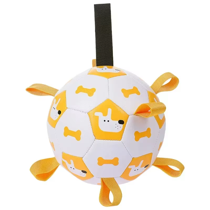 Pelota de Fútbol Inflable para Perros – Juguete Resistente - imagen 5