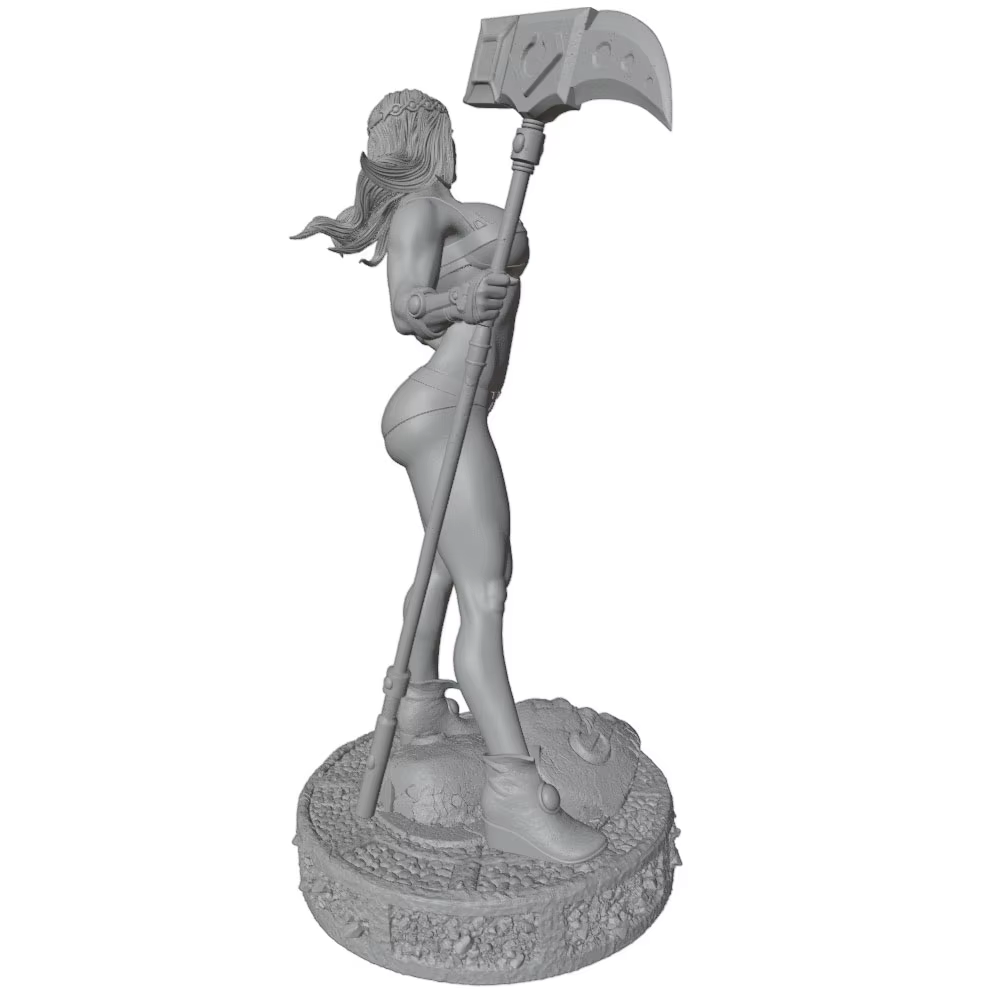 Kit de modelo 3D gris para niñas, sin montar y sin pintar - imagen 4