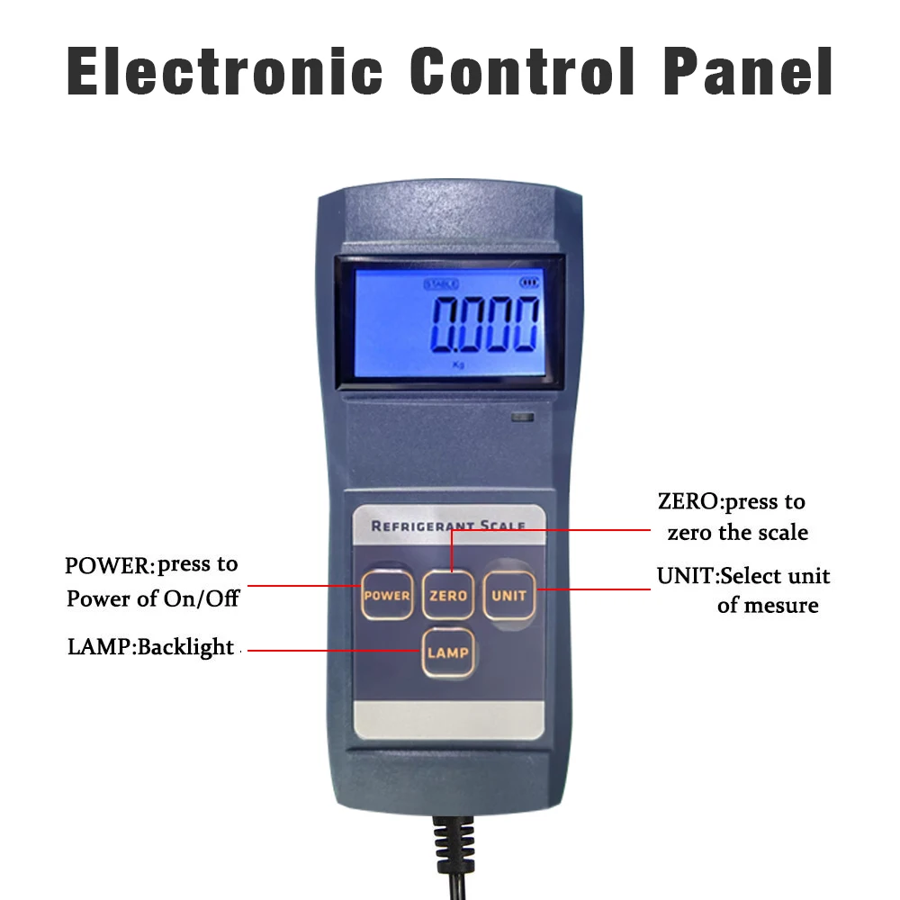 Báscula electrónica de refrigerante con Bluetooth y control remoto - imagen 3