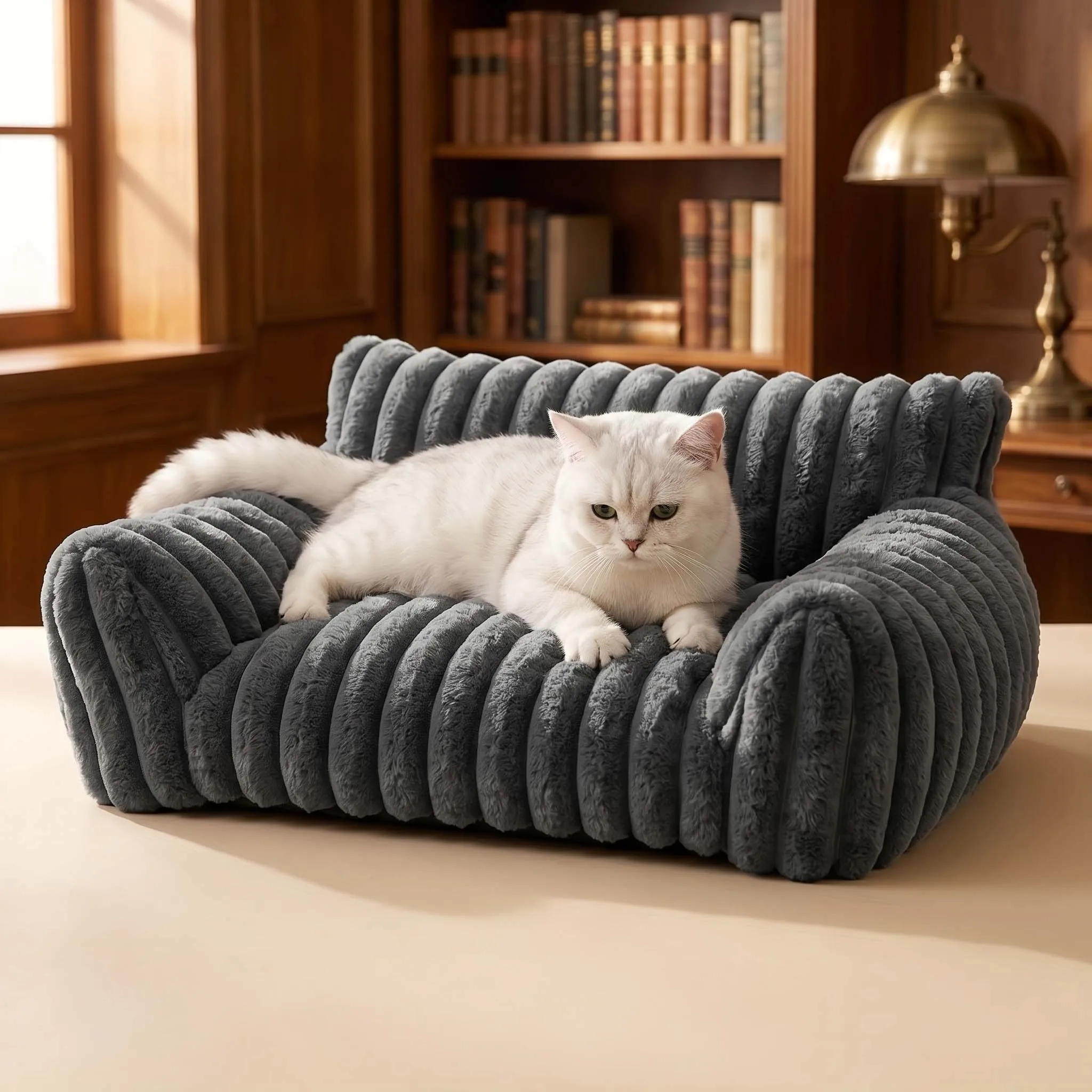 Cama para gatos vista frontal