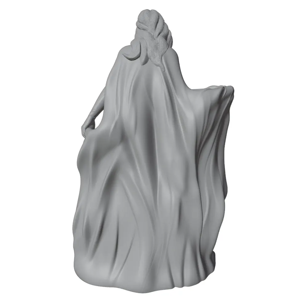 Kit modelo de resina impreso en 3D, muñeca gris sin montar - imagen 5