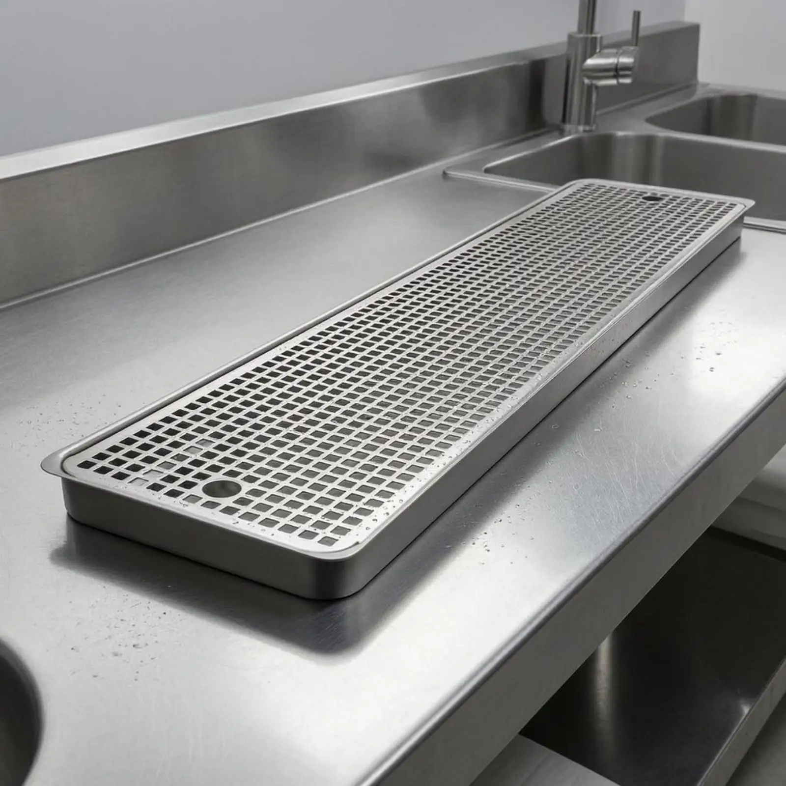 Bandeja rectangular para recoger líquidos en barra