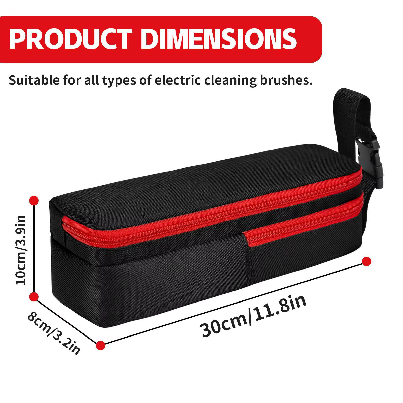 Funda con cierre para cepillos de limpieza de gato y perro, práctica - imagen 4