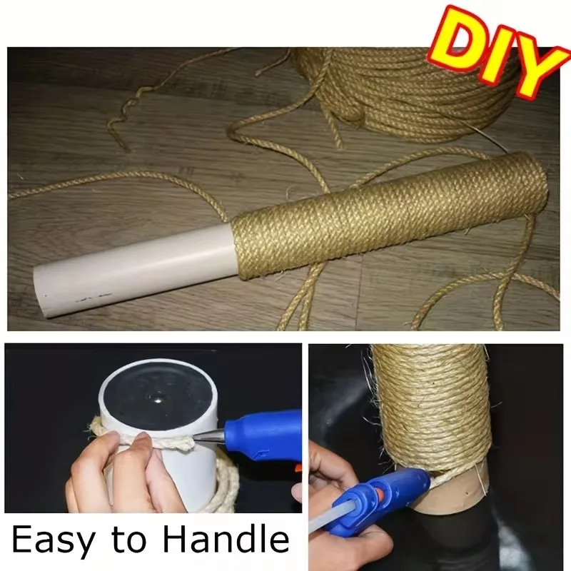 Cuerda de sisal para poste rascador de gatos - imagen 4