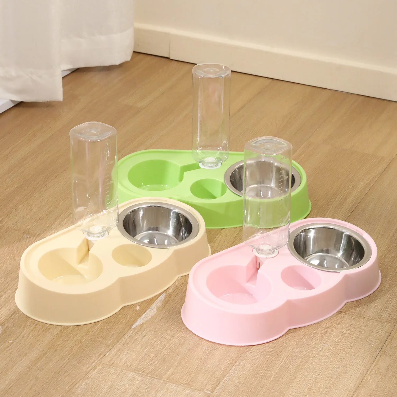 Comedero nube doble para gatos - Bebedero y fuente antidesbordante - imagen 2