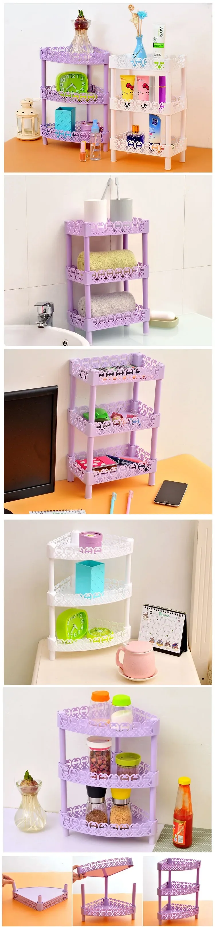 Detalle de la estructura del soporte organizador con capas visibles