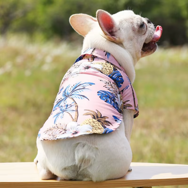 Camisa Hawaiana de Verano para Perro y Gato – Ropa de Playa