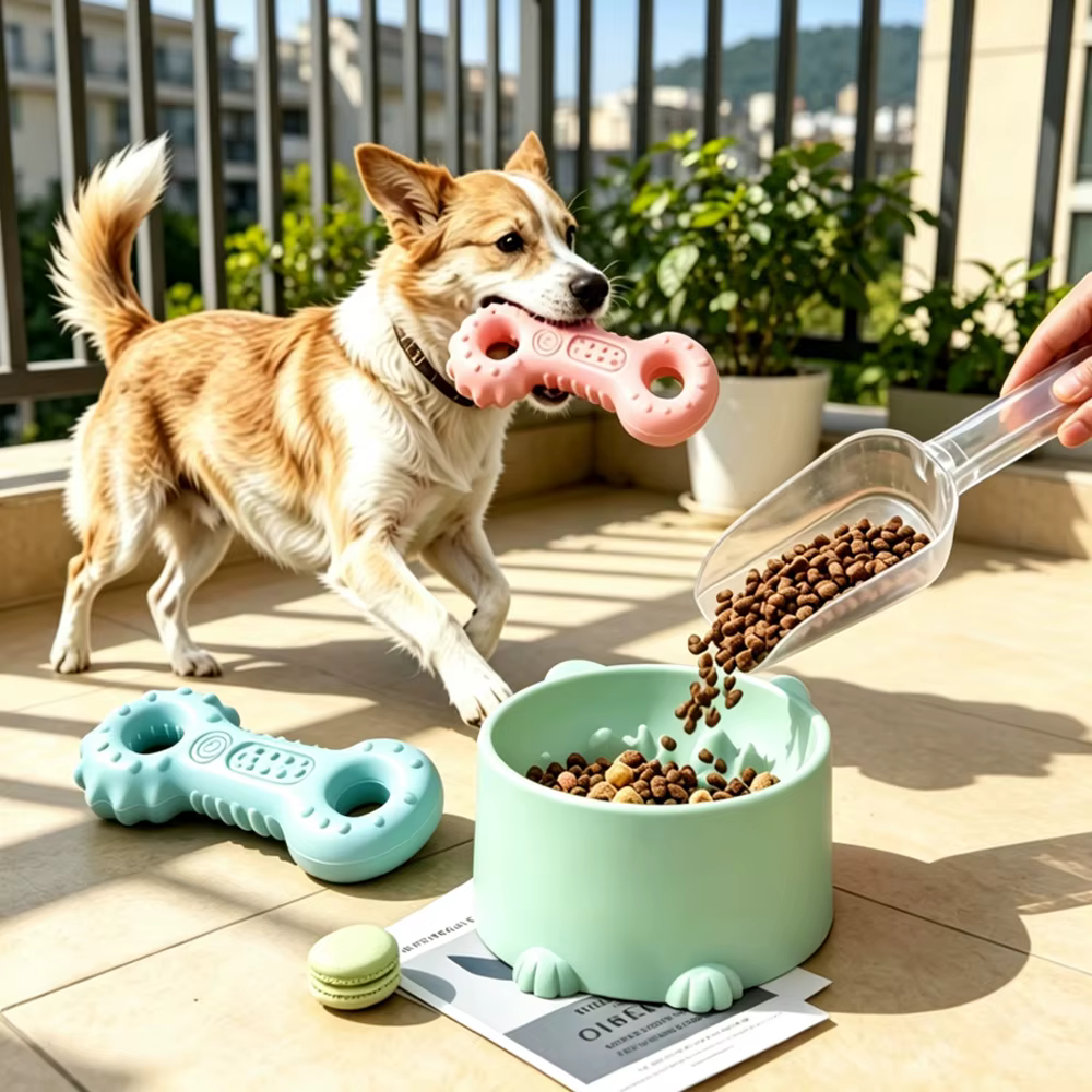 Comedero lento para gatos anti-mordidas: limpia dientes - imagen 2