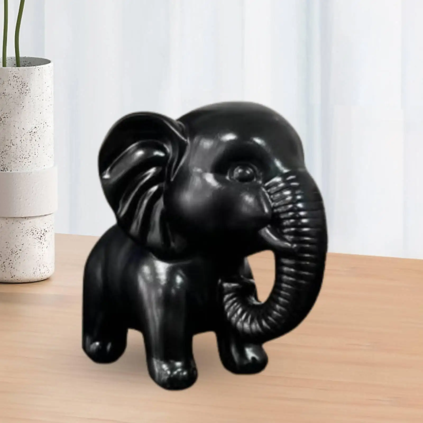 Figura Decorativa de Elefante en Resina para Mesa y Estantería - imagen 2