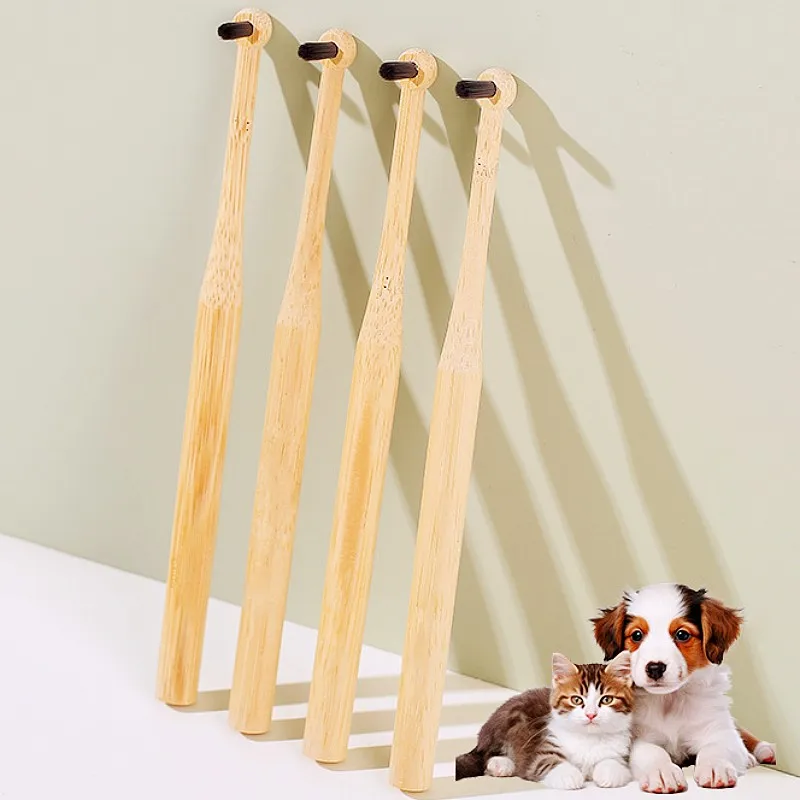 Cepillo de dientes para perros cabezal mini, bambú y cerdas suaves - imagen 4