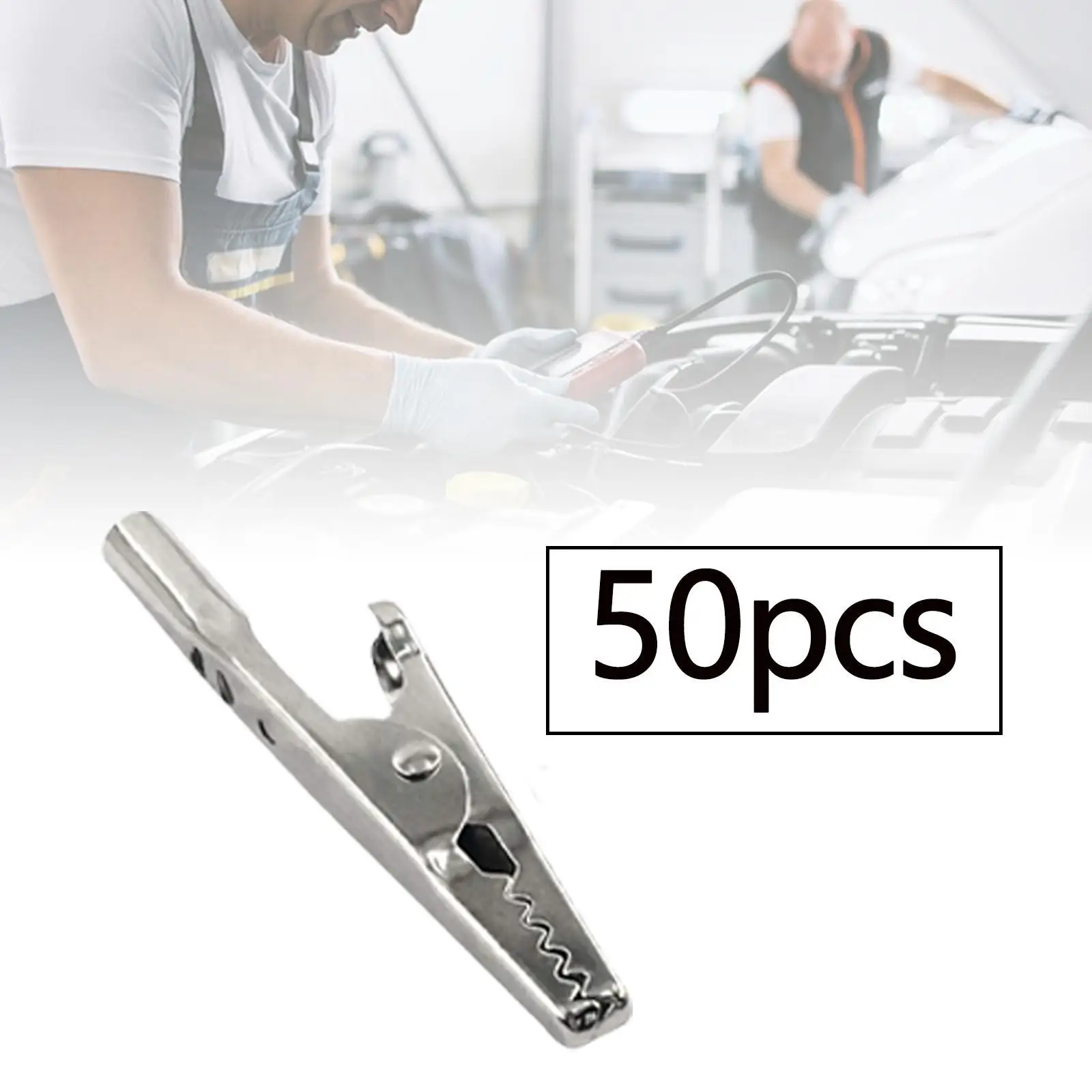 Pinzas de cocodrilo metálicas de 51 mm de hierro y níquel