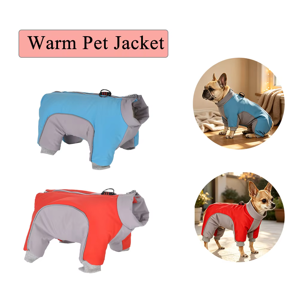 Chaqueta impermeable cálida para gatos y perros pequeños, mono polar - imagen 3