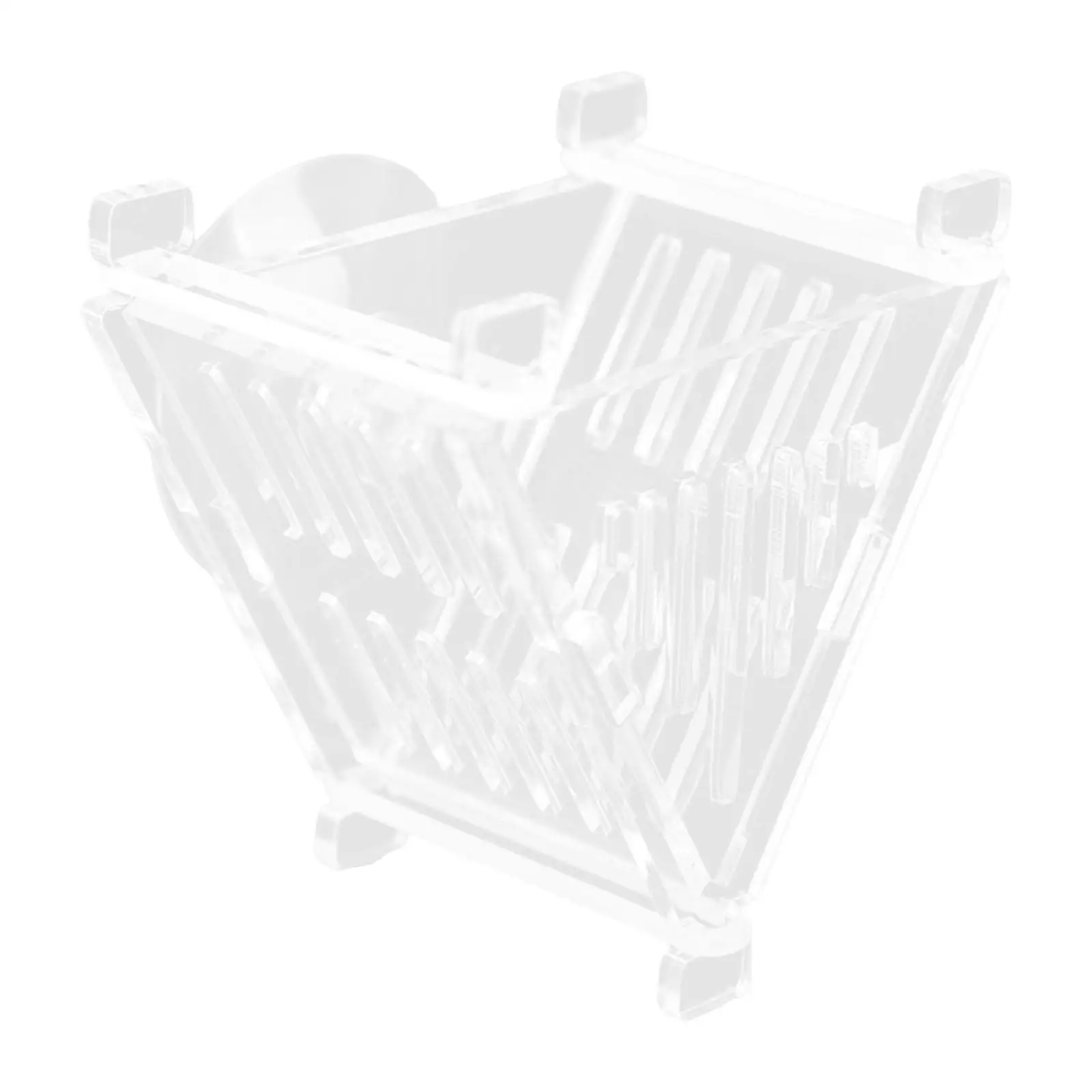 Alimentador automático de acrílico con soporte para lombriz de sangre