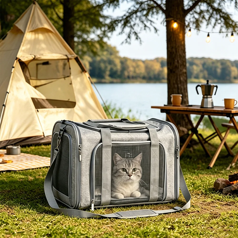 Bolsa de transporte transpirable para gatos y perros mini, aerolíneas - imagen 3