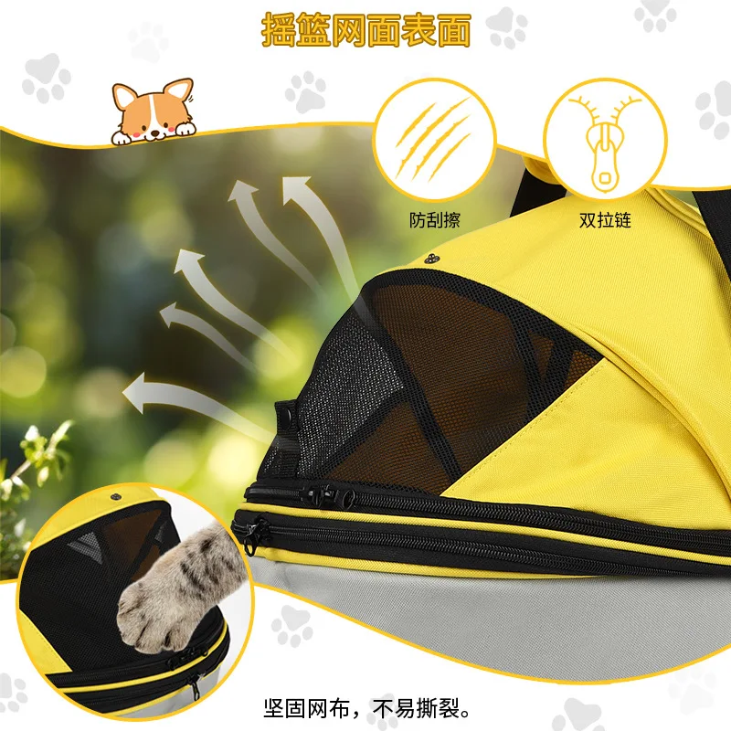 Mascota transportada de forma cómoda