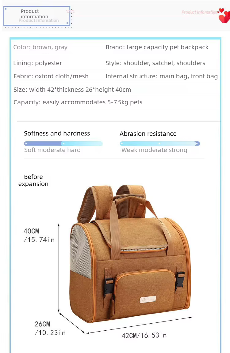 Limpieza y mantenimiento de la mochila para mascotas
