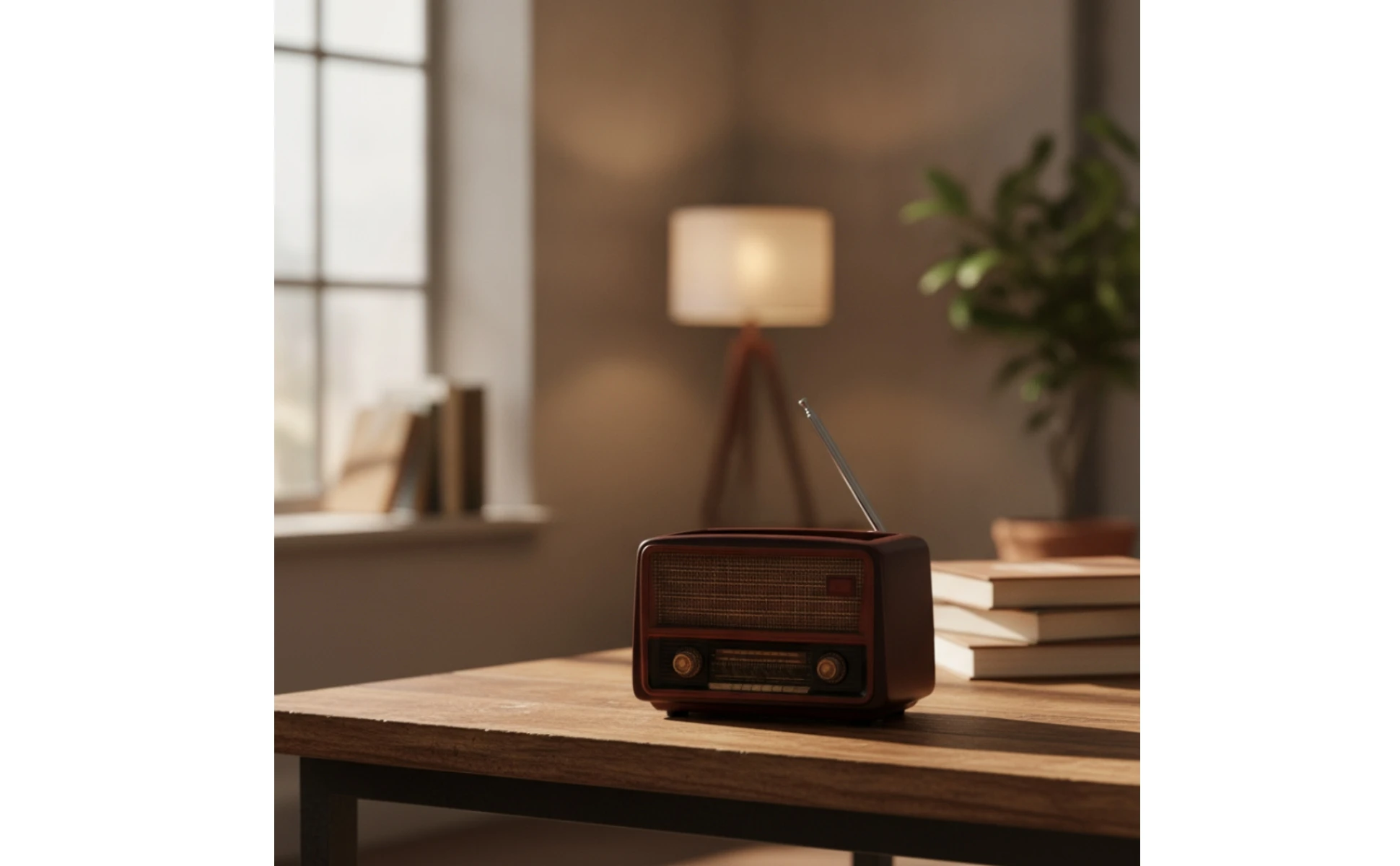 Maceta con Radio Vintage - Estilo vintage