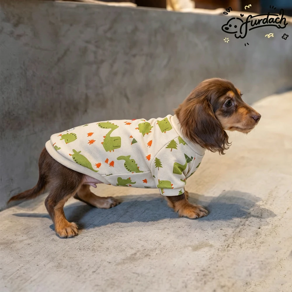 Sudadera de algodón suave manga larga para perros salchicha - imagen 3