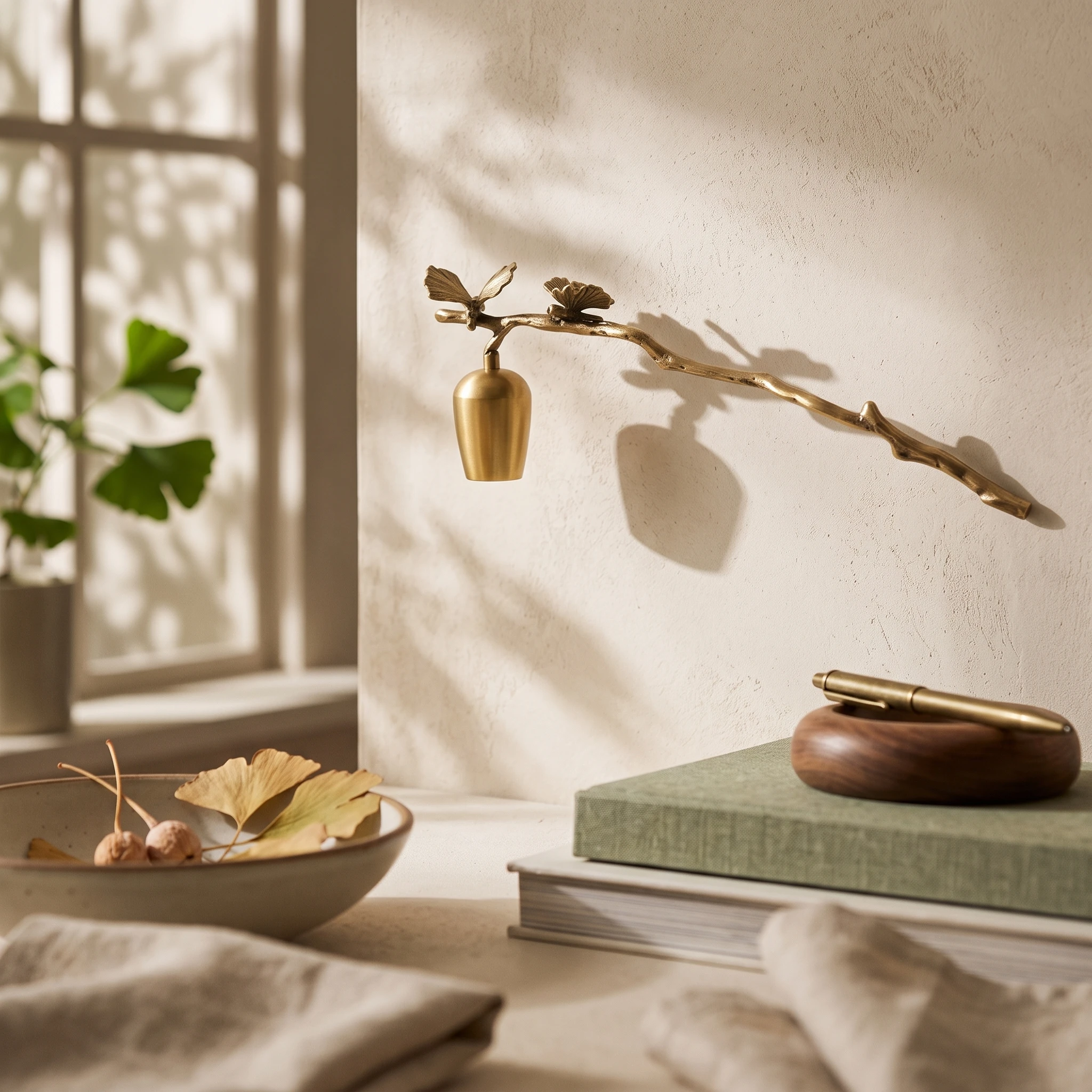 Apagavelas Hoja de Ginkgo – Accesorio Decorativo para Velas - imagen 5
