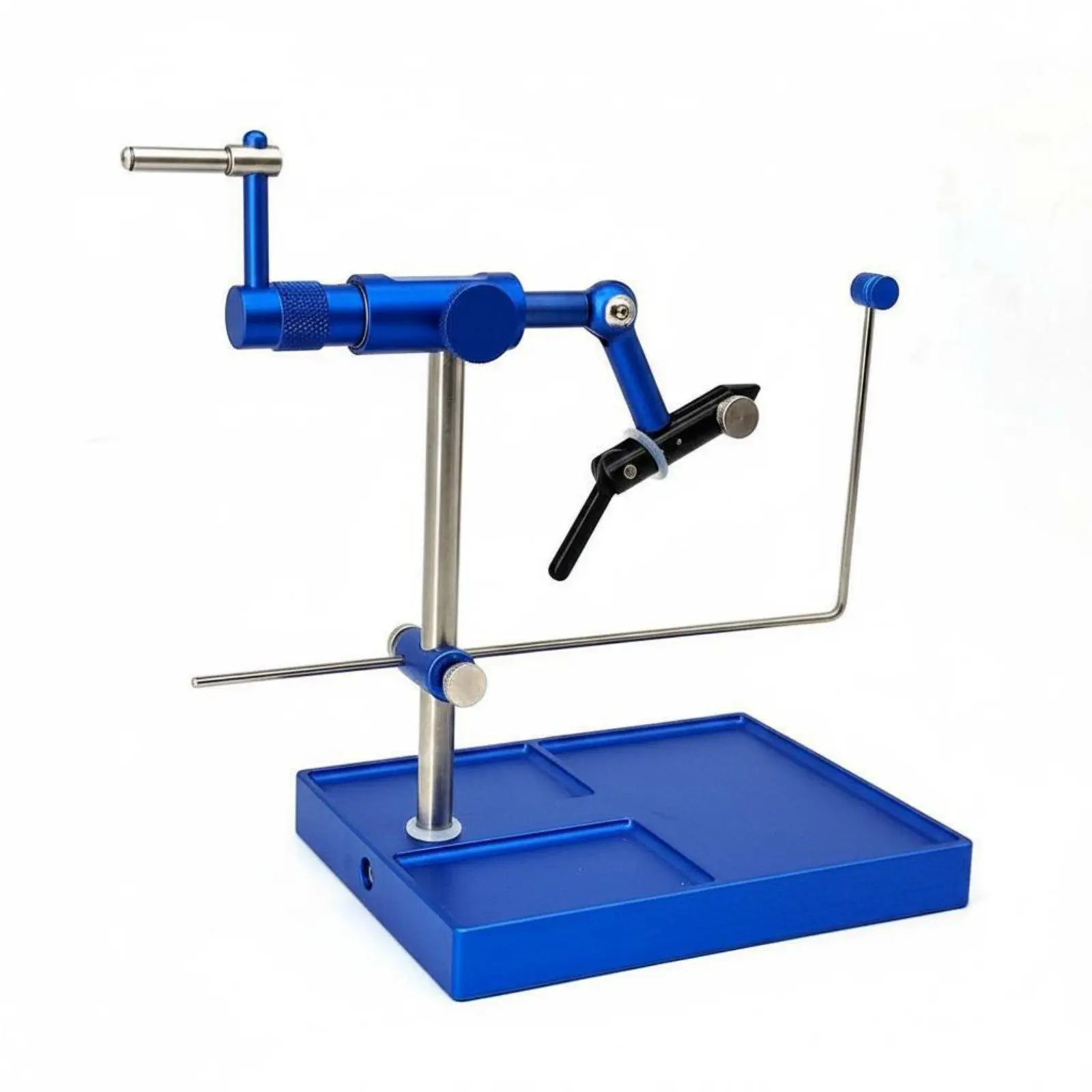 Torno para atado de moscas – Soporte ajustable de aluminio