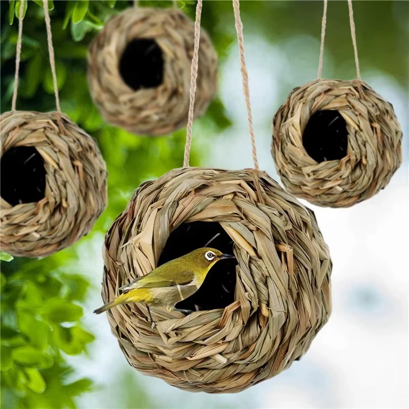 Nido colgante para pájaros y aves de exterior – Hecho a mano - imagen 5