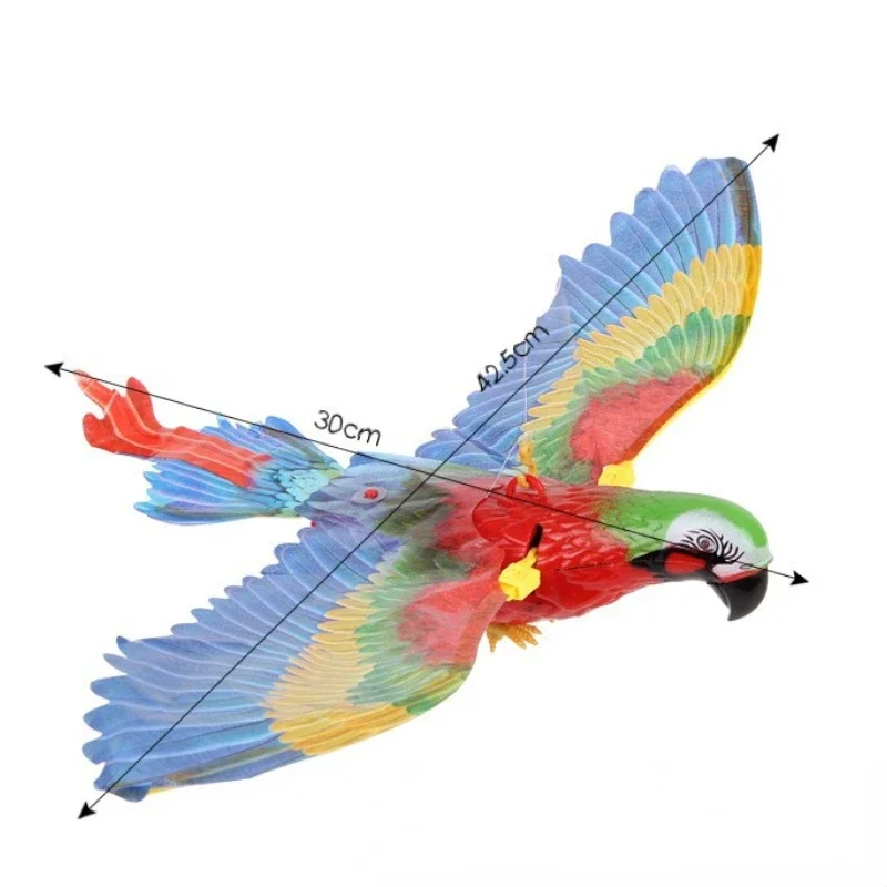 Pájaro volador en movimiento simulando vuelo real