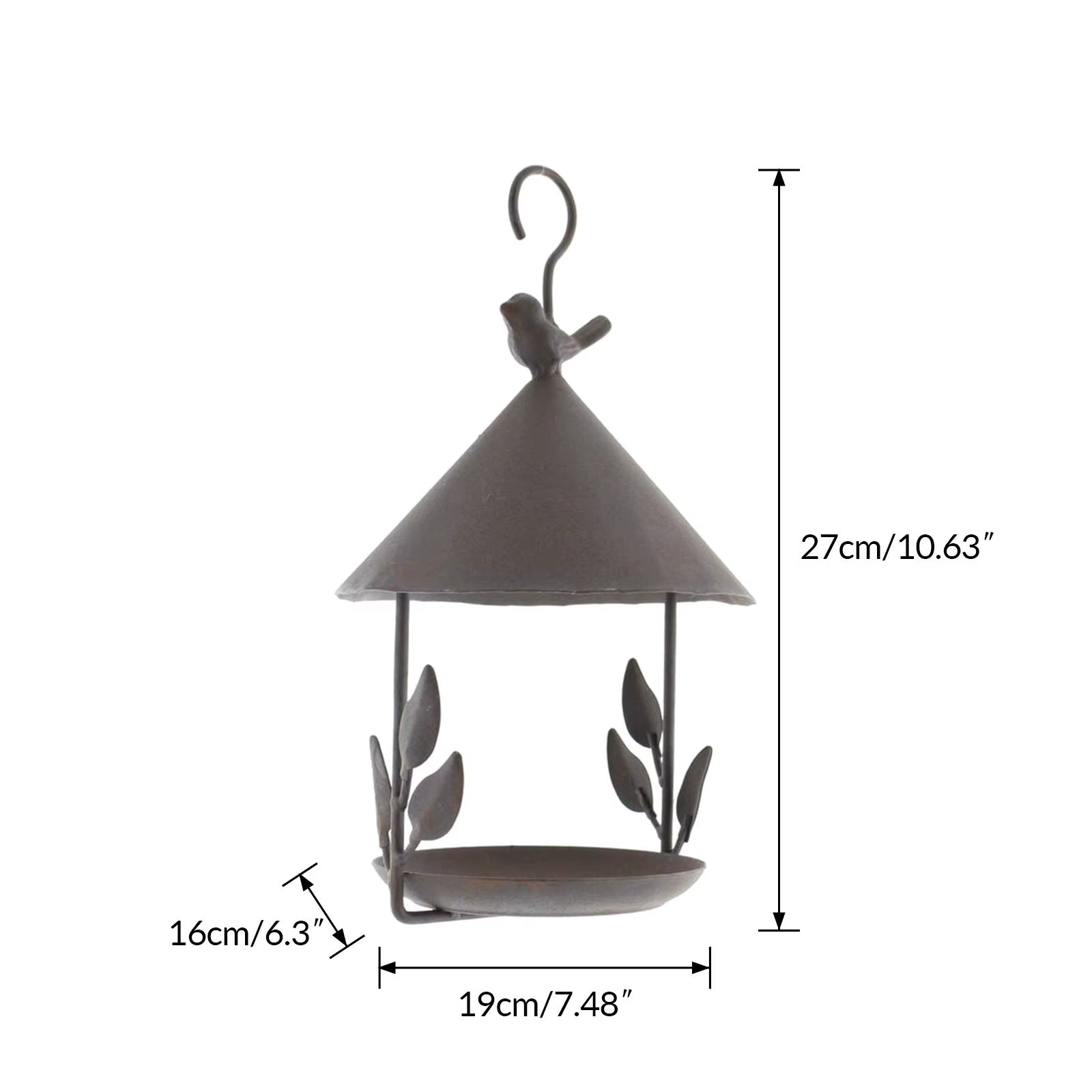 Accesorio de jardín para suministros de aves en contexto