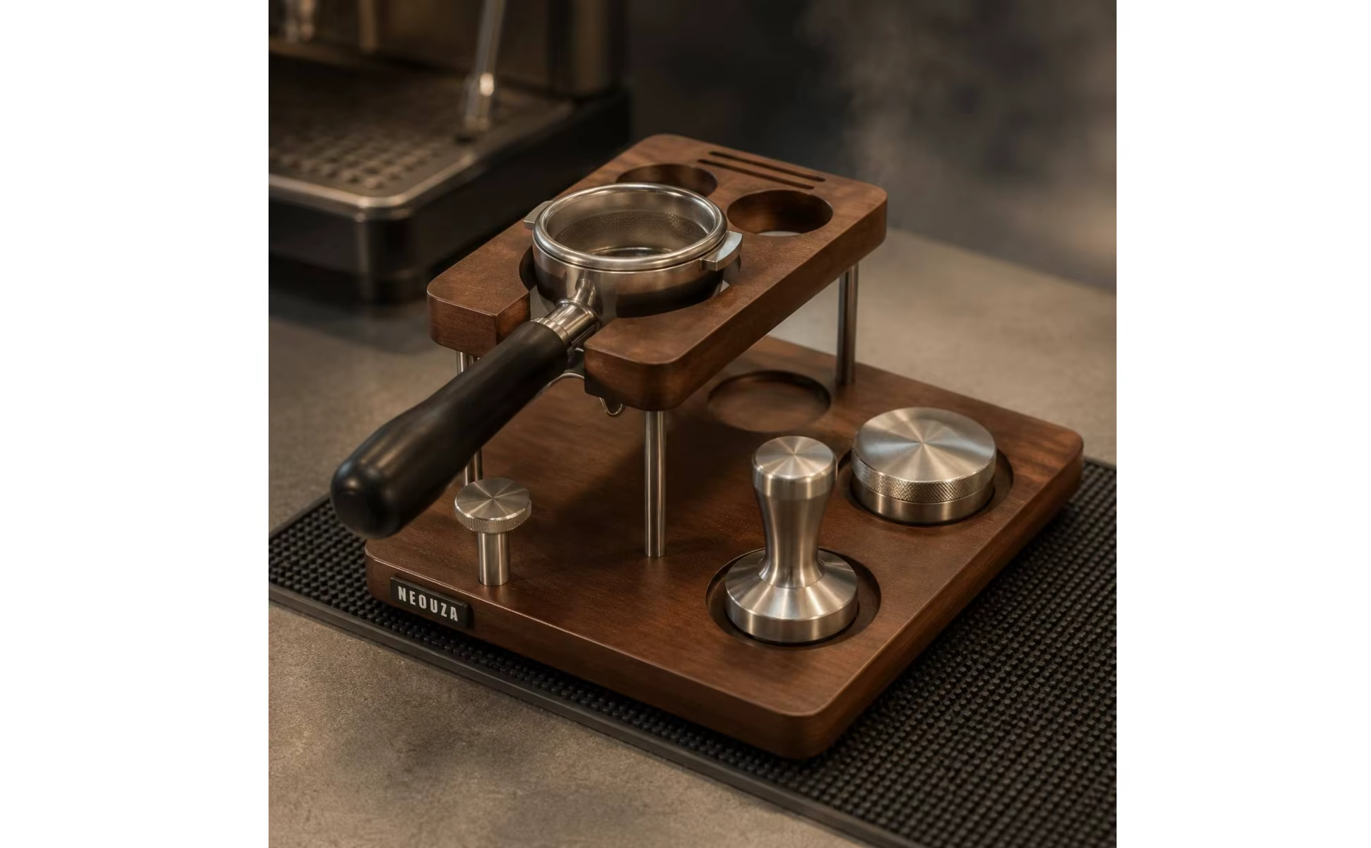 Soporte rectangular con esquinas redondeadas para encimera
