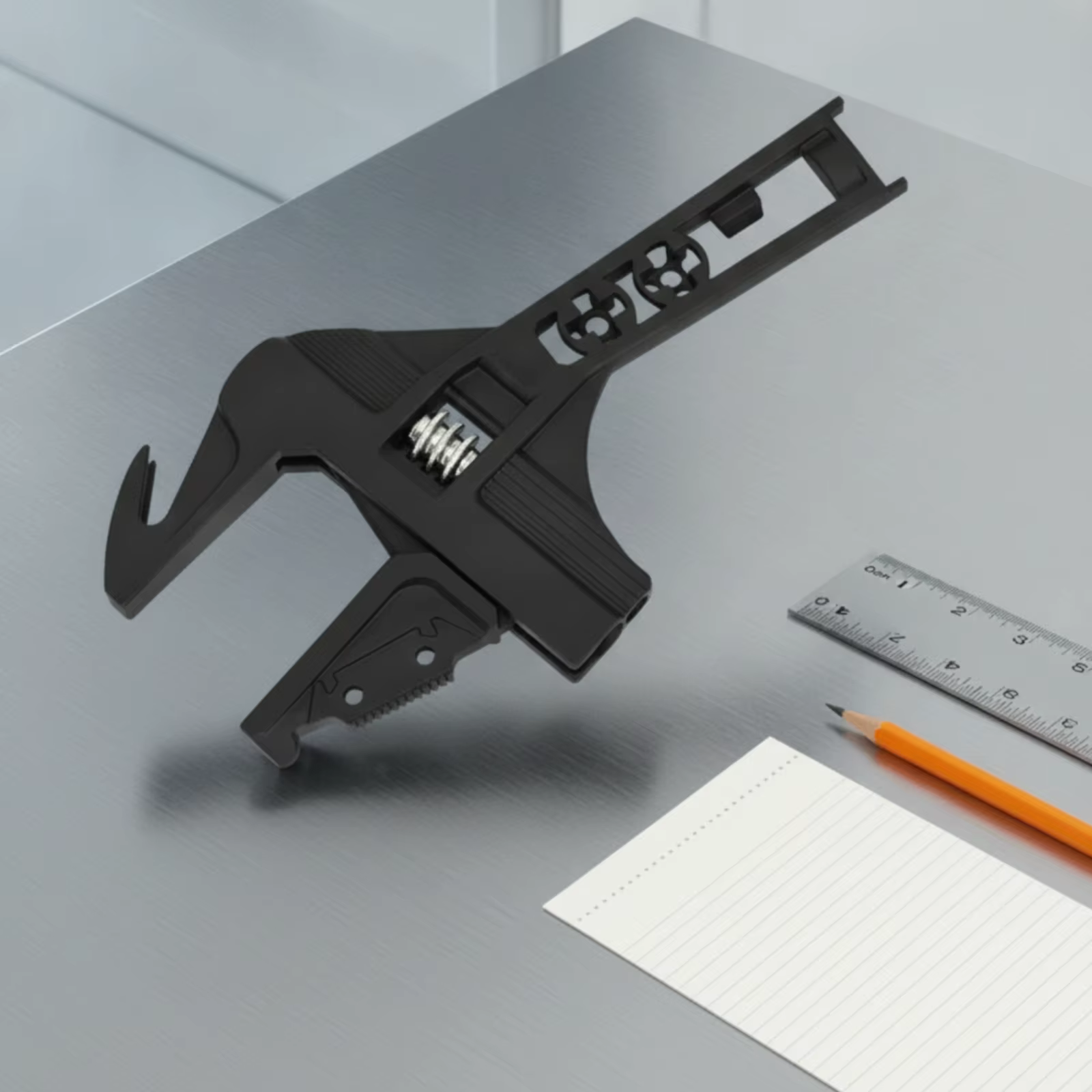 Llave ajustable de agarre texturizado para reparaciones del baño