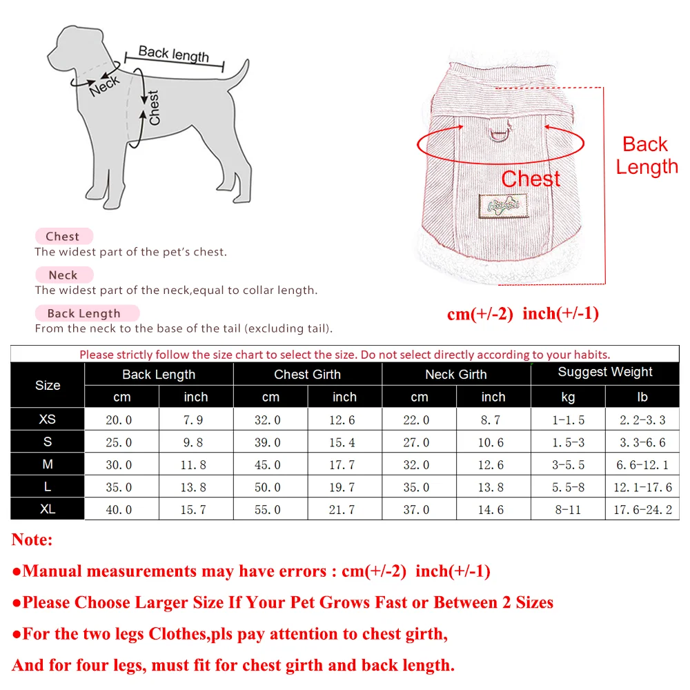 Abrigo polar cálido para Chihuahua, perros pequeños y gatos - imagen 5