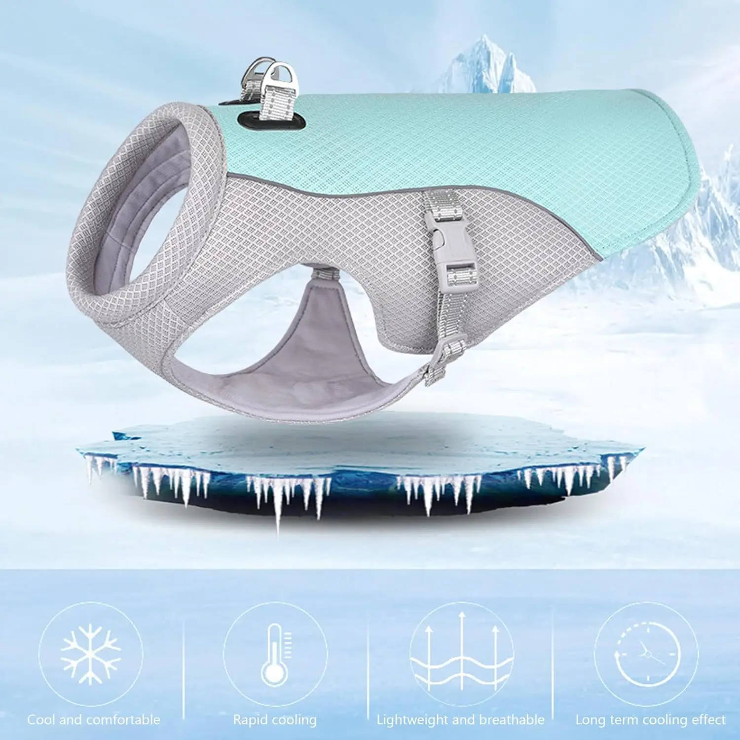 Chaleco refrigerante para perros de diferentes tamaños