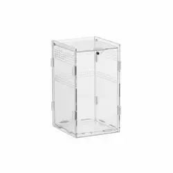 Terrario Transparente para Reptiles con Vista Panorámica 360°