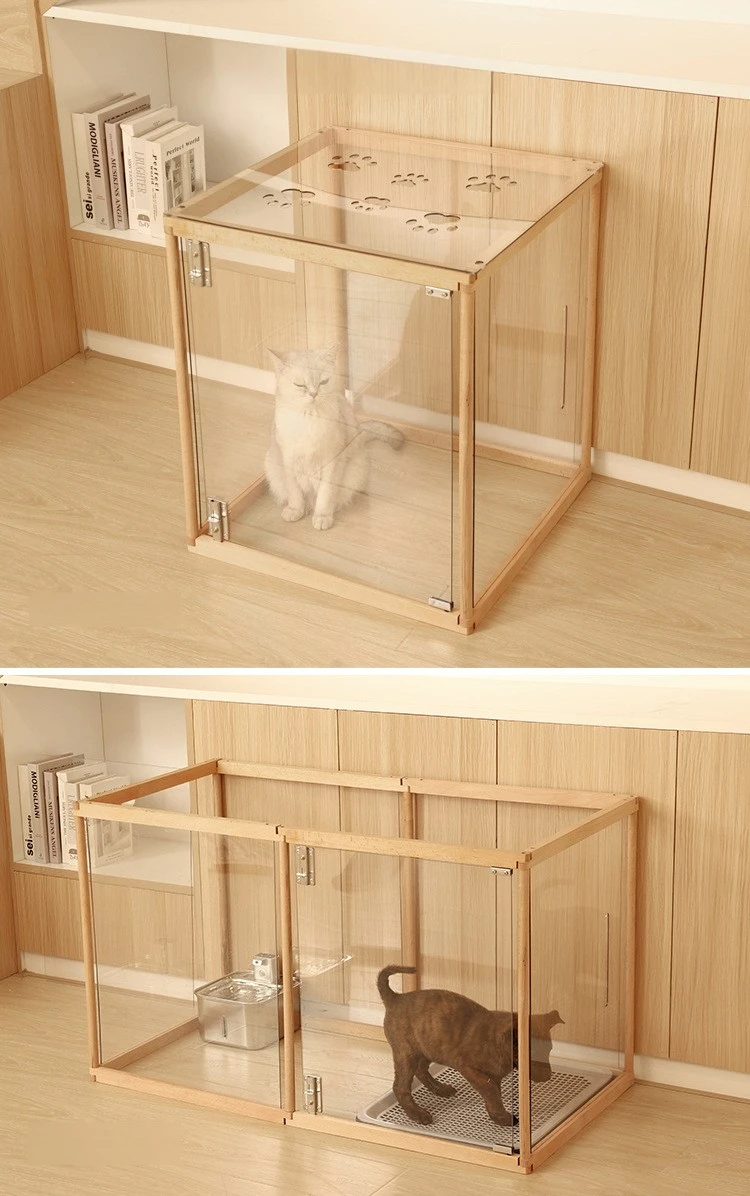 Valla modular con perro pequeño