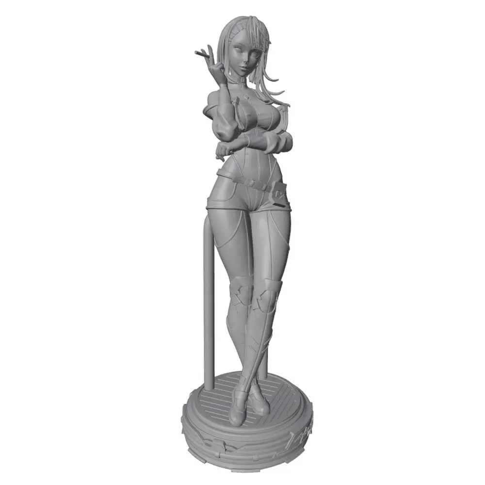 Figura GK Resina 1/24 Chica Sexy 75mm – Miniatura DIY Sin Pintar - imagen 4
