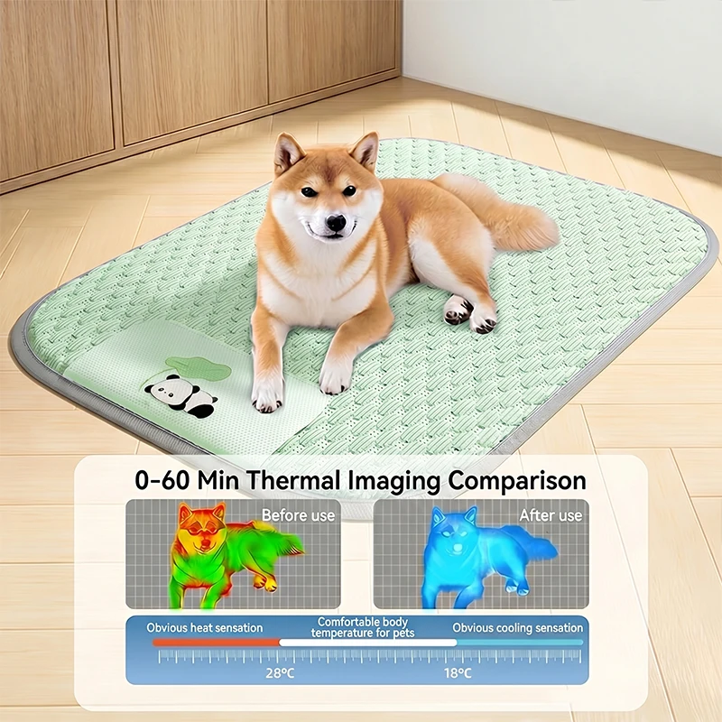 Alfombra refrigerante de verano para perros y gatos, lavable y fresca - imagen 4