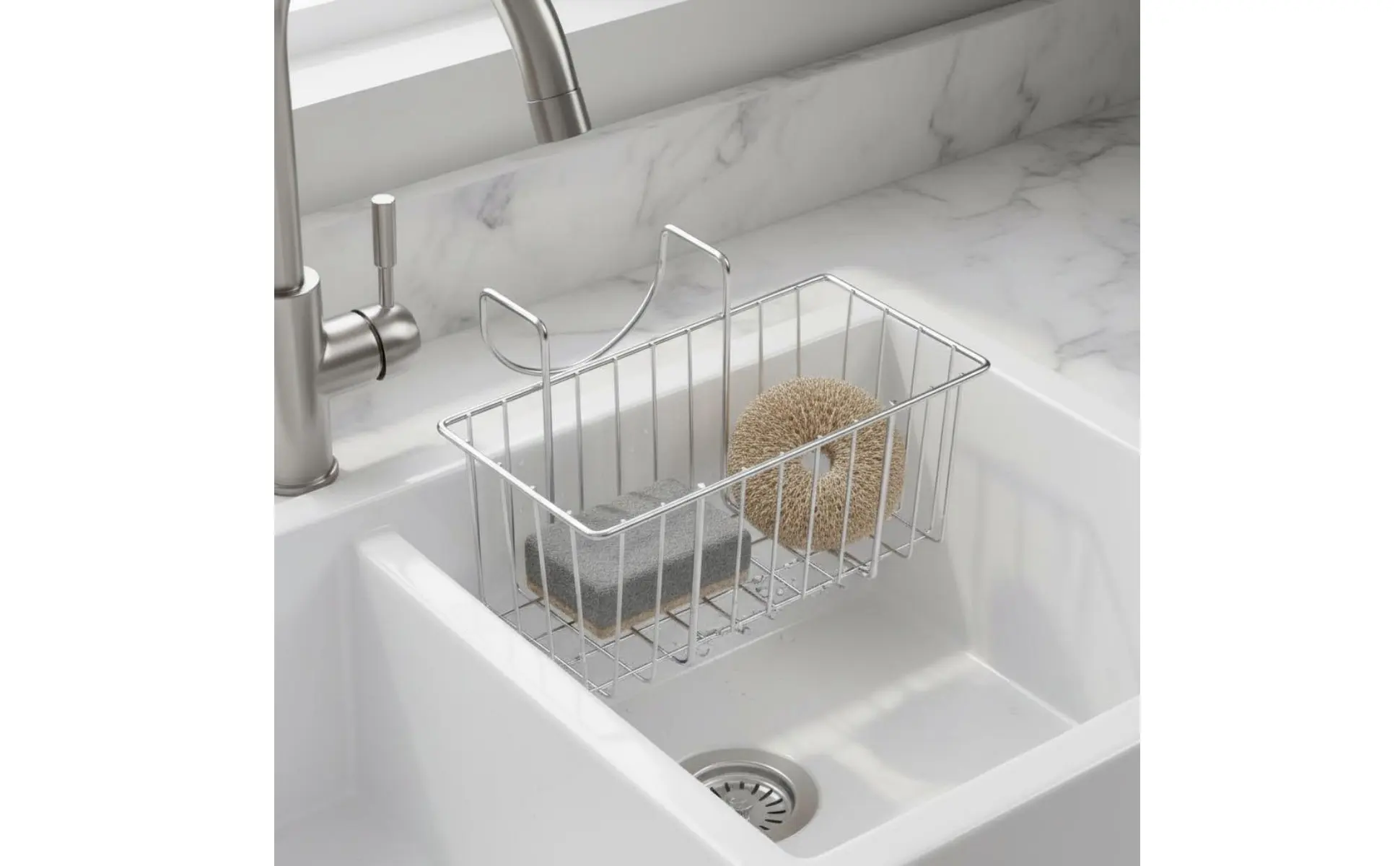 Organizador de fregadero para mantener la cocina ordenada