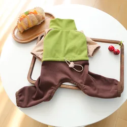 Mono cálido 4 patas cuello alto para gatos y perros pequeños