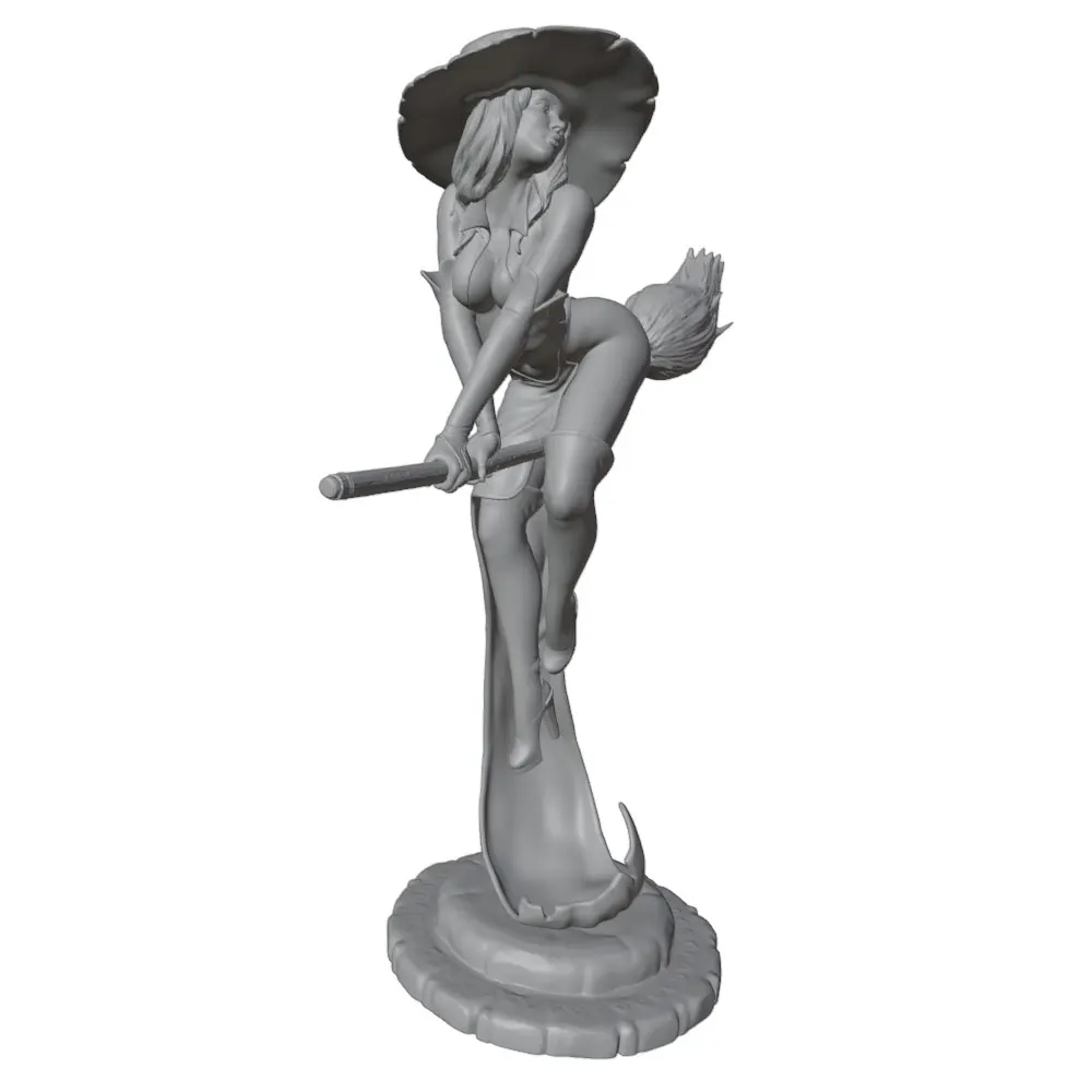 Estatua de personaje anime 3D gris para decoración de habitación DIY - imagen 2