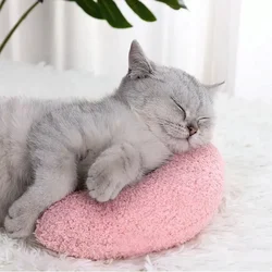 Almohada calmante en forma de U para gatos y perros: cojín cuello