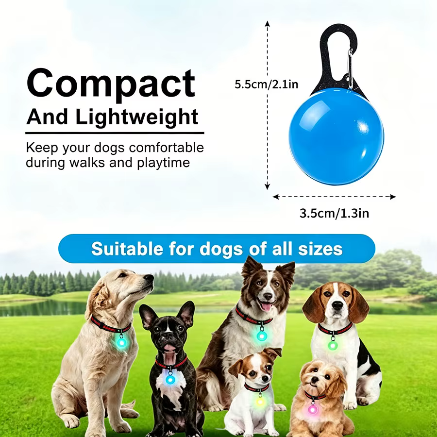 Collar LED recargable USB para perro – luz intermitente - imagen 5