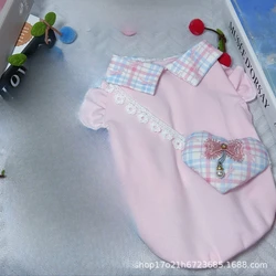 Camiseta sin mangas de verano para perros cachorros con corazones