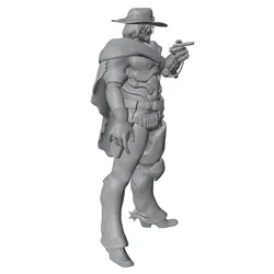 Figura resina 1/24 vaquero 75 mm sin pintar juegos rol